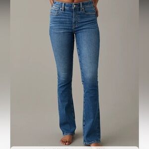 American Eagle Next-Level High-Rise Skinny Kick Bootcut Jeans